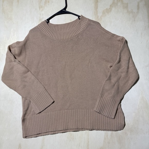 Sonoma Goods For Life Sweaters - Sonoma Goods for Life Womens Beige Crewneck Knit Pullover Sweater Size Large